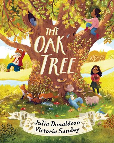 Cover of The Oak Tree by Julia Donaldson Illustrated by Victoria Sandoy 
